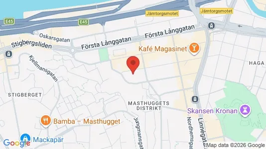 Lägenheter till salu i Göteborg Centrum - kort over placeringen