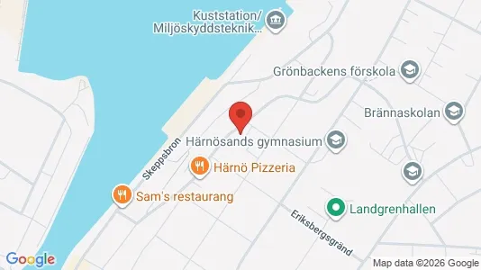 Lägenheter att hyra i Härnösand - kort over placeringen
