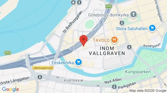 Lägenheter att hyra i Göteborg Centrum - kort over placeringen