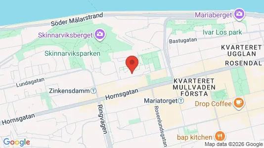Lägenheter att hyra i Södermalm - kort over placeringen