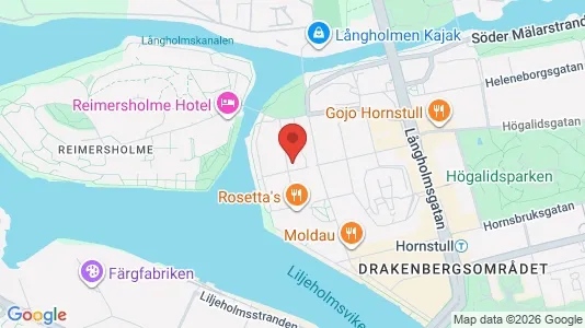 Lägenheter till salu i Södermalm - kort over placeringen