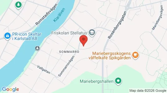 Lägenheter till salu i Karlstad - kort over placeringen