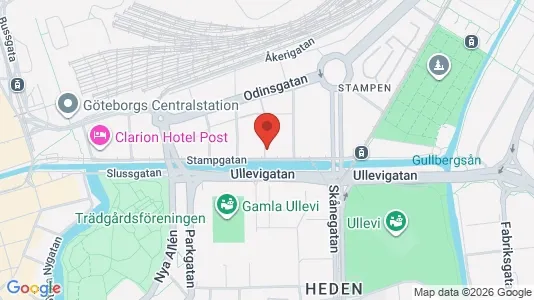 Lägenheter till salu i Göteborg Centrum - kort over placeringen