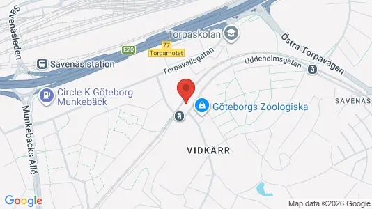 Bostadsrätter till salu i Örgryte-Härlanda - kort over placeringen