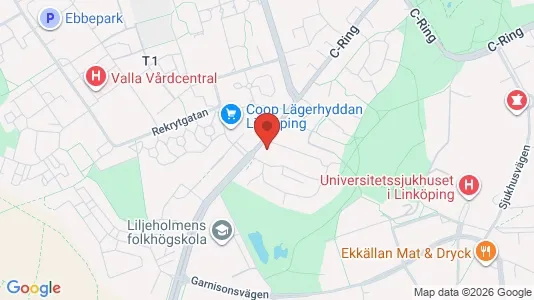 Lägenheter att hyra i Linköping - kort over placeringen