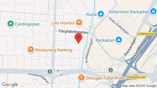 Lägenheter till salu i Lundby - kort over placeringen