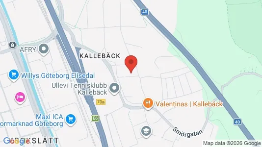 Bostadsrätter till salu i Örgryte-Härlanda - kort over placeringen