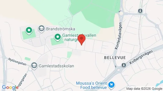 Bostadsrätter till salu i Göteborg Östra - kort over placeringen