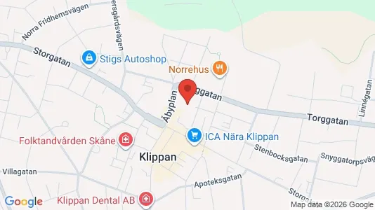 Lägenheter att hyra i Klippan - Bild från Google Street View