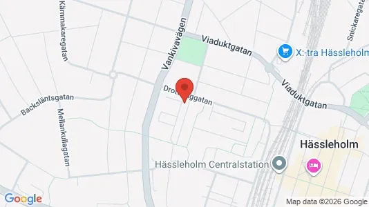 Bostadsrätter till salu i Hässleholm - kort over placeringen