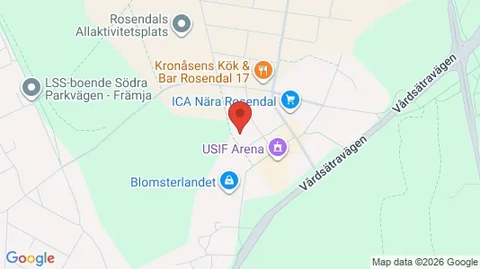 Bostadsrätter till salu i Uppsala - kort over placeringen