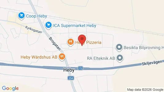 Lägenheter att hyra i Heby - Bild från Google Street View