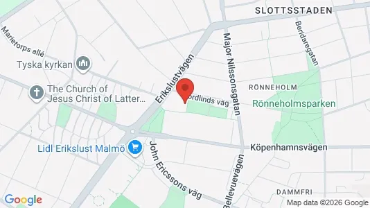 Lägenheter till salu i Malmö Centrum - kort over placeringen