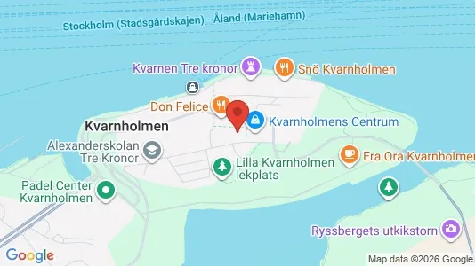 Lägenheter till salu i Nacka - kort over placeringen