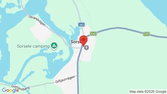 Hus till salu i Sorsele - Bild från Google Street View