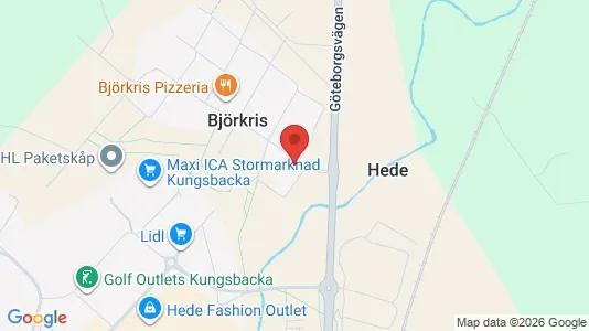 Bostadsrätter till salu i Kungsbacka - kort over placeringen