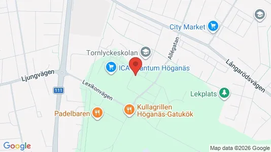 Lägenheter att hyra i Höganäs - kort over placeringen
