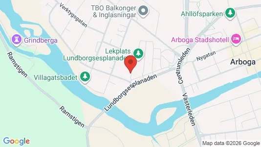 Lägenheter att hyra i Arboga - kort over placeringen