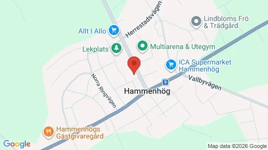 Lägenheter att hyra i Simrishamn - kort over placeringen