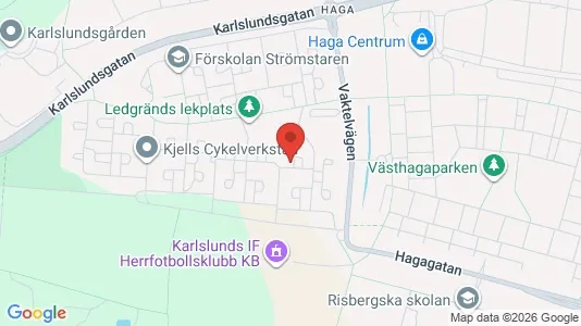 Lägenheter till salu i Örebro - kort over placeringen
