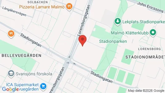 Lägenheter till salu i Malmö Centrum - kort over placeringen