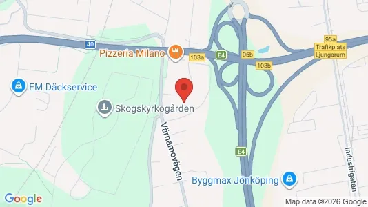Lägenheter till salu i Jönköping - kort over placeringen