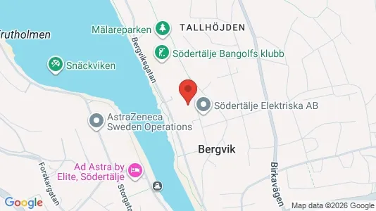 Bostadsrätter till salu i Södertälje - kort over placeringen