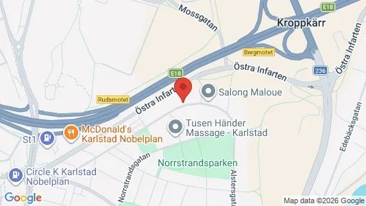Bostadsrätter till salu i Karlstad - kort over placeringen