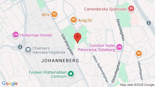 Lägenheter till salu i Johanneberg - kort over placeringen