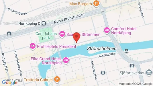 Lägenheter till salu i Norrköping - kort over placeringen