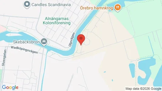 Lägenheter till salu i Örebro - kort over placeringen