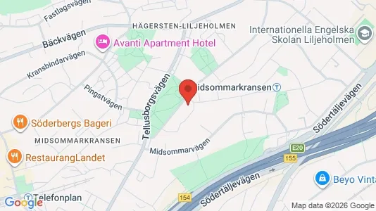 Lägenheter till salu i Söderort - kort over placeringen