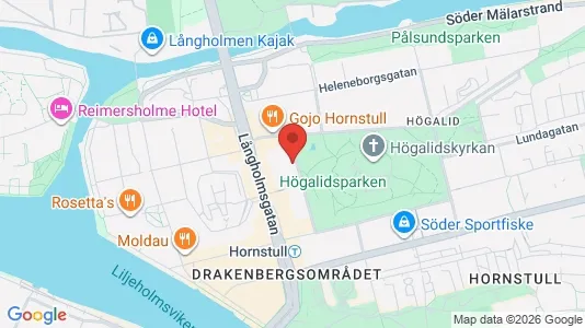 Lägenheter till salu i Södermalm - kort over placeringen