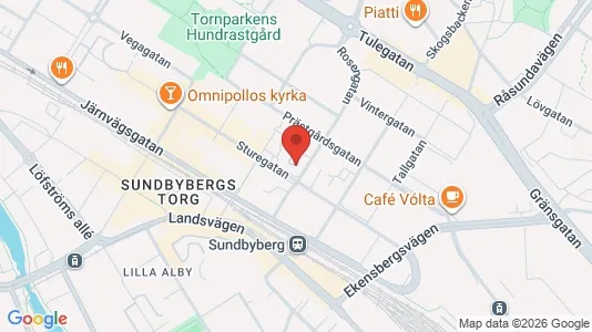 Lägenheter till salu i Sundbyberg - kort over placeringen