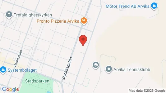 Bostadsrätter till salu i Arvika - kort over placeringen