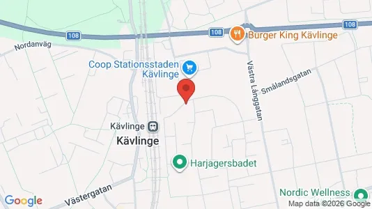 Bostadsrätter till salu i Kävlinge - kort over placeringen