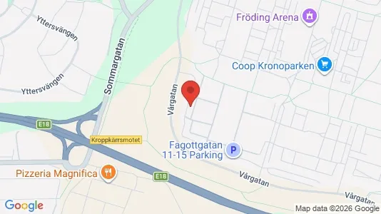 Lägenheter att hyra i Karlstad - kort over placeringen