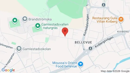 Bostadsrätter till salu i Göteborg Östra - kort over placeringen