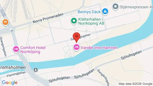 Lägenheter att hyra i Norrköping - kort over placeringen