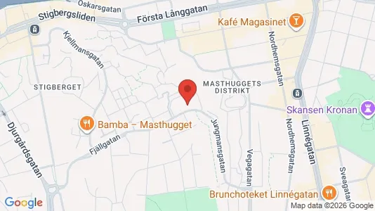 Lägenheter till salu i Göteborg Centrum - kort over placeringen