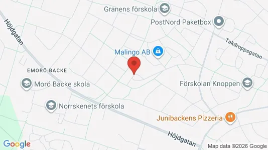 Lägenheter att hyra i Skellefteå - kort over placeringen