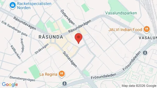 Lägenheter att hyra i Solna - kort over placeringen