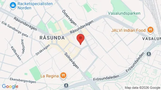 Lägenheter att hyra i Solna - kort over placeringen