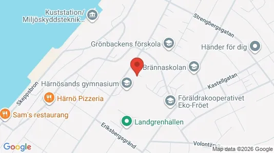Lägenheter till salu i Härnösand - kort over placeringen