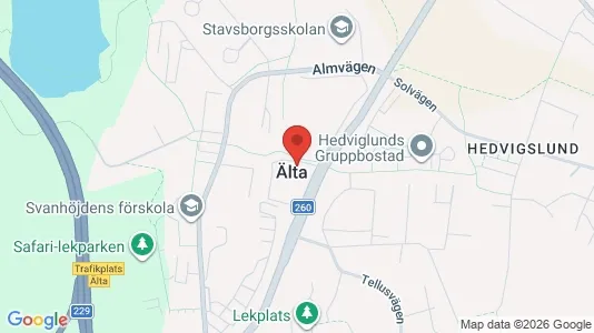 Lägenheter att hyra i Nacka - kort over placeringen