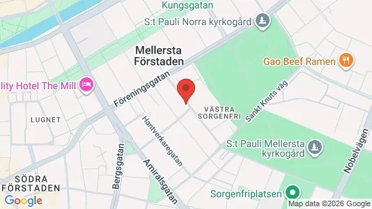 Lägenheter att hyra i Malmö Centrum - kort over placeringen