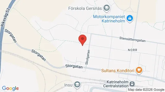 Lägenheter att hyra i Katrineholm - kort over placeringen