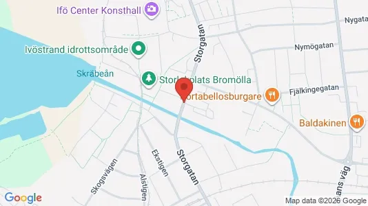Bostadsrätter till salu i Bromölla - kort over placeringen