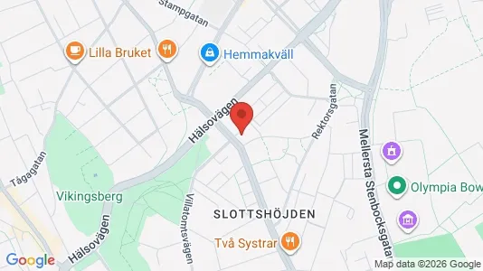 Lägenheter till salu i Helsingborg - kort over placeringen