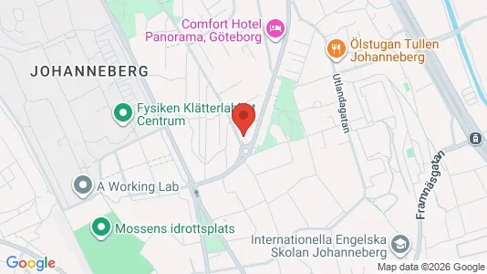 Lägenheter att hyra i Johanneberg - kort over placeringen